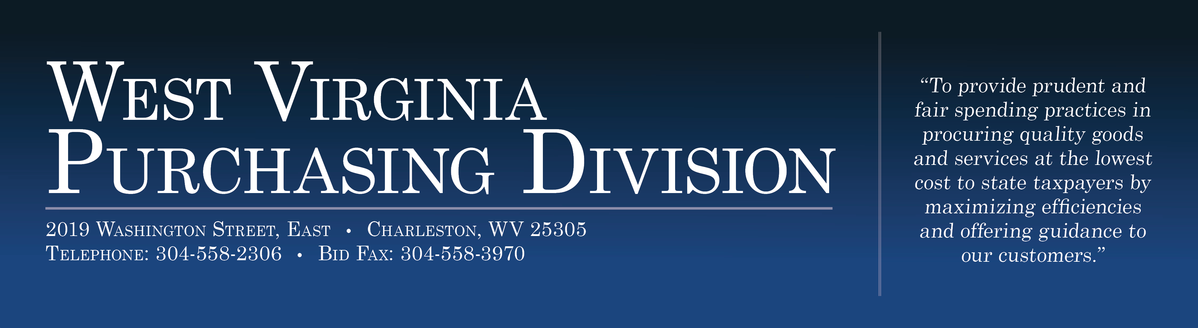 West Virginia Purchasing Division Homepage