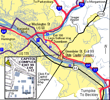 Charleston Route Map