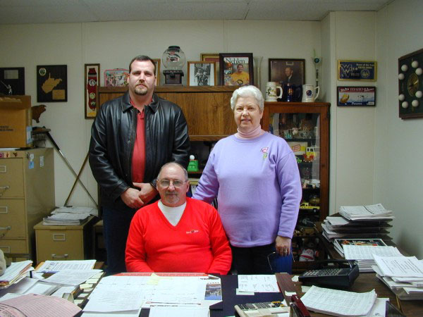 Operating J.A. Wendling has been a family venture for son Bert Wendling, who serves as president (standing), his mother Linda and his father, John (seated).