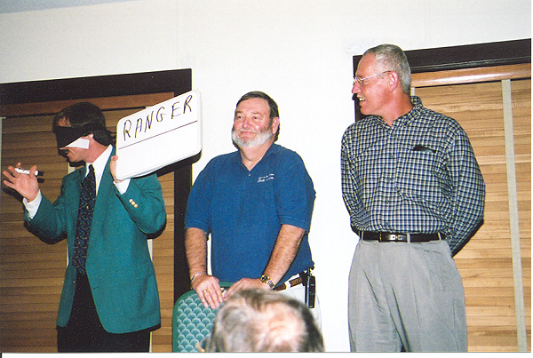 Mentalist/Magician Keith Matheny were assisted by Mike Hutchinson (Auditor's Office) and Chip Myers (PEIA) at the conference banquet.