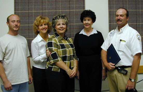 Pictured are some of the employees honored: (l-r) Matt Hackworth, Janice Boggs, Debbie Watkins, Willadean Fisher and Oral Newsome.