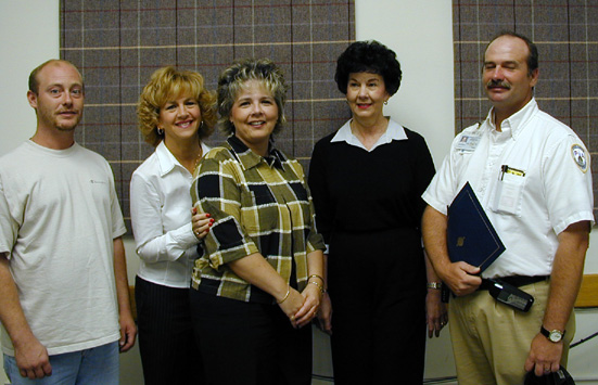 Pictured are some of the employees honored: (l-r) Matt Hackworth, Janice Boggs, Debbie Watkins, Willadean Fisher and Oral Newsome.